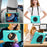 For iPad 10.2 (2021) / (2019) / (2020) / Air 10.5 inch (2019) Shockproof Case Anti-Scratch Rotating Kickstand Case with Shoulder Strap Portable Silicone+PC Tablet Case - Green - 3