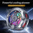 K20 Magnetic Phone Cooler with Clip Semiconductor Cooling Fan RGB Light Digital Display Radiator for Gaming - Black - 7