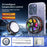 K21 Digital Display Magnetic Phone Cooler AI Temperature Control 3-Speed Clip-on Cooling Fan for Gaming - 4