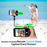 LEMORELE R600 Magnetic Selfie Display Bluetooth-Compatible Zoom Phone Vlog Live Streaming Device - Black - 4