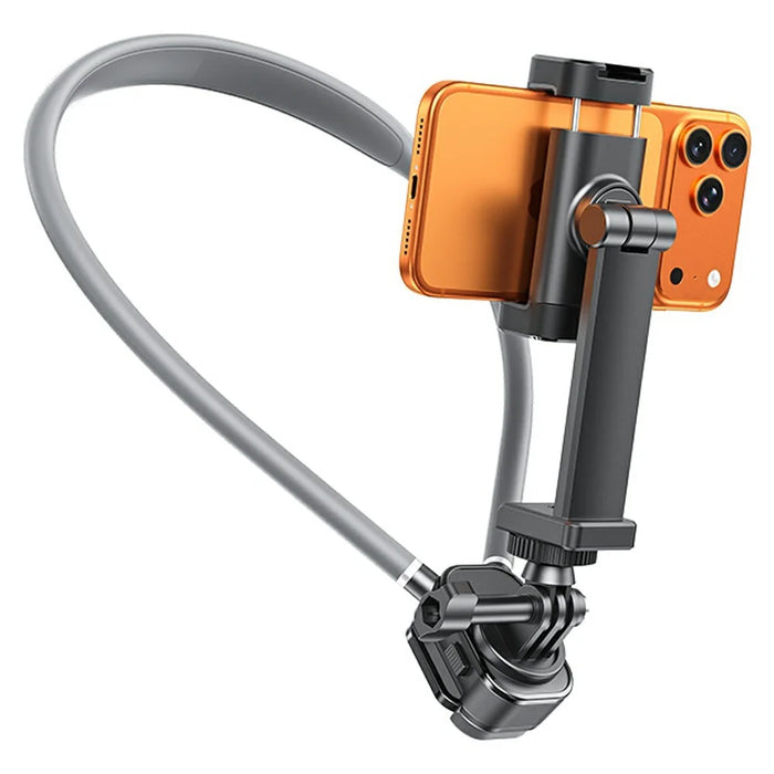 WEKOME WA-S69 First Person POV Shooting Rotating Neck Holder Hands-Free Wearable Phone Action Camera Neck Mount - Black  /  Grey - 1