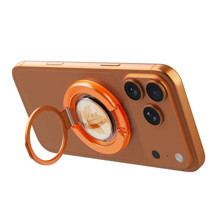 NILLKIN Ring Stand Magnetic Phone Holder Foldable Finger Grip Kickstand - Orange - 5