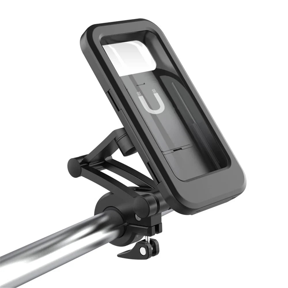 HL-69 Bike Handlebar Cell Phone Holder Mount Waterproof Phone Case Cycling Motorcycle Touch Screen Holder Bracket - 1