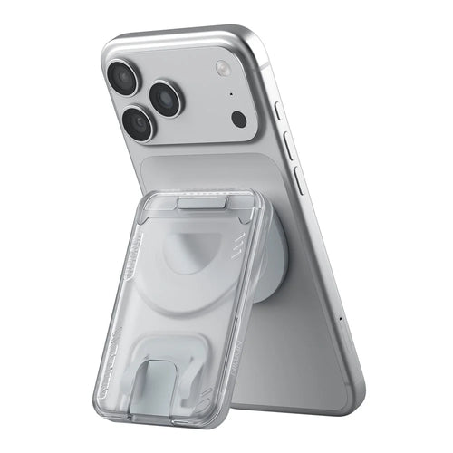 NILLKIN IceMate Magnetic Wallet Stand Card Holder BPA-Free Plant-Based Kickstand - Grey - 1