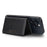 Magnetic Card Holder Tri-Fold PU Leather Wallet Stand Compatible with MagSafe - Black - 3