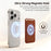 Magnetic Card Holder for iPhone 17 Series and Later Ultra Slim Tech Fabric Cell Phone Card Case - Brown - 4