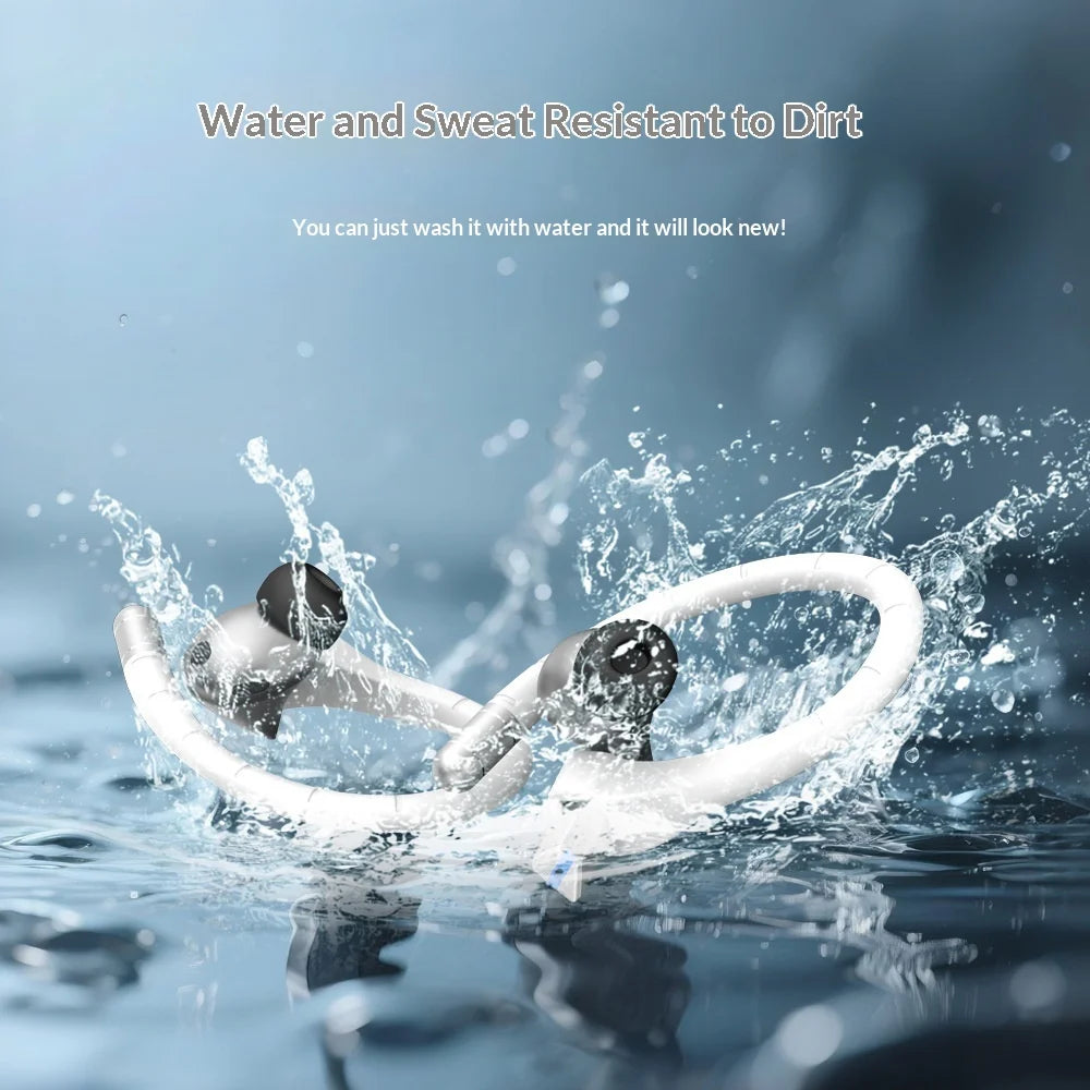 Silicone Ear Hook for Samsung Galaxy Buds3/Buds3 Pro/Buds3 FE Memory Wire Sports Anti-Lost Ear Hanger - Black - 2