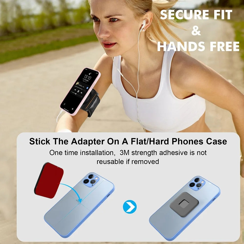 HL-148C Magnetic Adsorption 360 Degree Rotatable Phone Holder Mount with Wrist Band for Outdoor Sports - 3