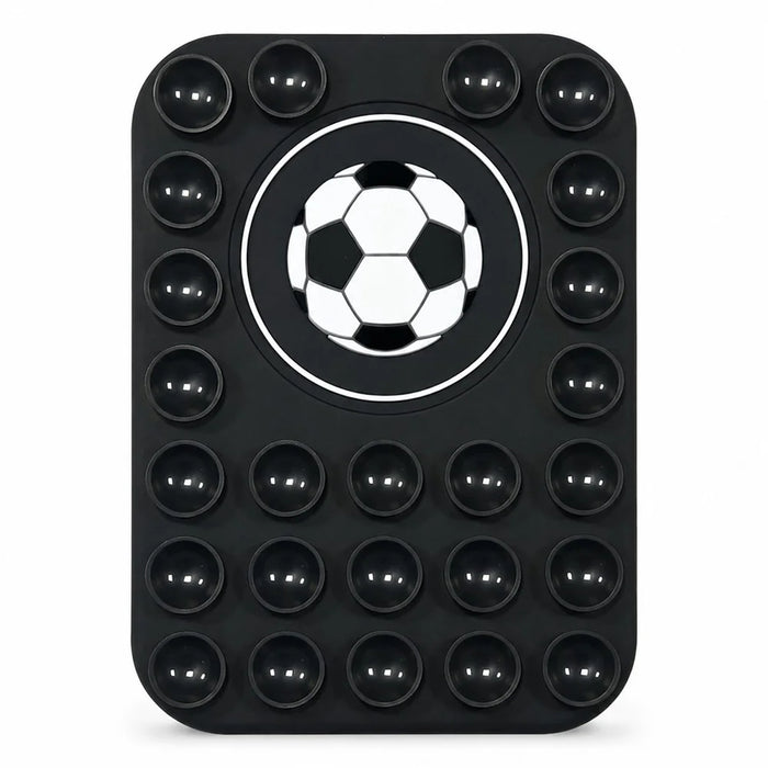 Football Pattern Magnetic Suction Cup Phone Mount Compatible with MagSafe Case Silicone Sticky Grip Holder - Black - 2