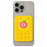 Apple Pattern Magnetic Suction Cup Phone Mount Compatible with MagSafe Case Silicone Sticky Grip Holder - Yellow - 1