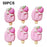 50Pcs DIY Ice Cream Popsicle Charms Strawberry PC Decorations for Phone Case Hair Accessories - Pink - 1