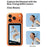 VQVP Magnetic Selfie Monitor Wireless Phone Rear Camera Selfie Screen for Vlog Live Streaming - Black - 5