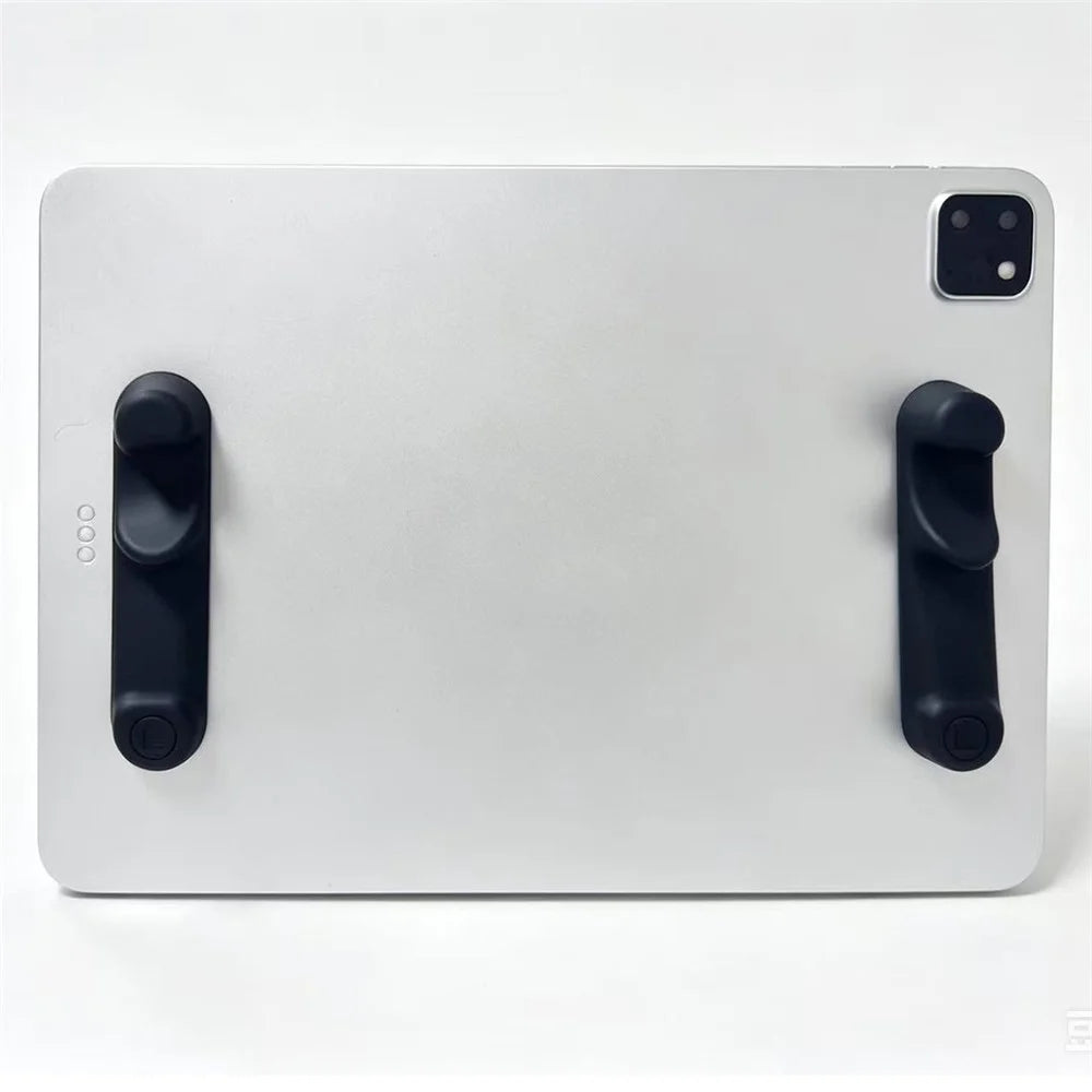 2Pcs Silicone Finger Rest for Tablet Ergonomic Peel-and-Stick Grip Gaming Handle - Black - 3