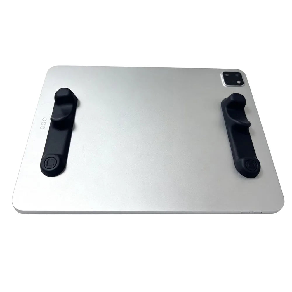 2Pcs Silicone Finger Rest for Tablet Ergonomic Peel-and-Stick Grip Gaming Handle - Black - 4