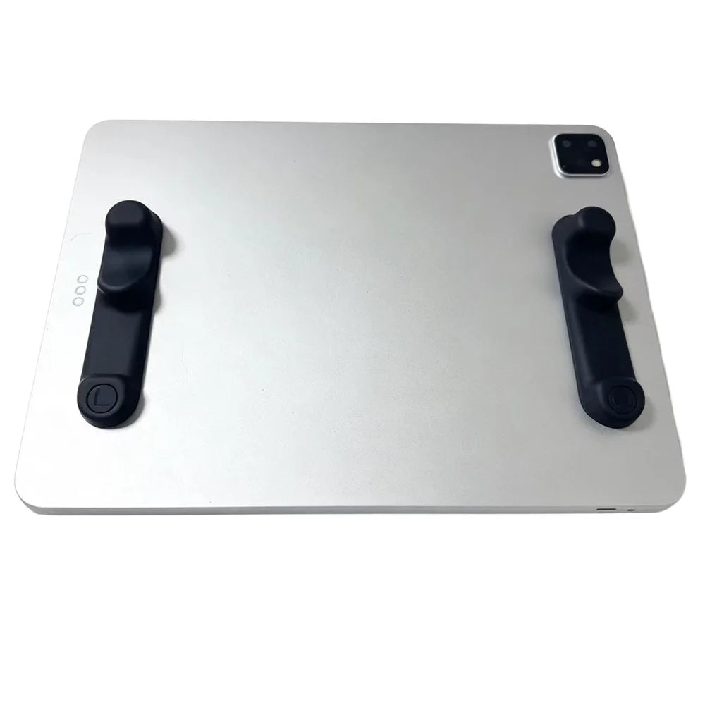 2Pcs Silicone Finger Rest for Tablet Ergonomic Peel-and-Stick Grip Gaming Handle - Black - 5