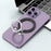 Magnetic Ring Stand 360° Rotation Foldable Finger Grip Dual-Axis Zinc Alloy Phone Kickstand - Black - 2