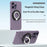 Magnetic Ring Stand 360° Rotation Foldable Finger Grip Dual-Axis Zinc Alloy Phone Kickstand - Black - 3