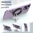 Magnetic Ring Stand 360° Rotation Foldable Finger Grip Dual-Axis Zinc Alloy Phone Kickstand - Black - 5