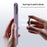 Magnetic Ring Stand 360° Rotation Foldable Finger Grip Dual-Axis Zinc Alloy Phone Kickstand - Black - 6