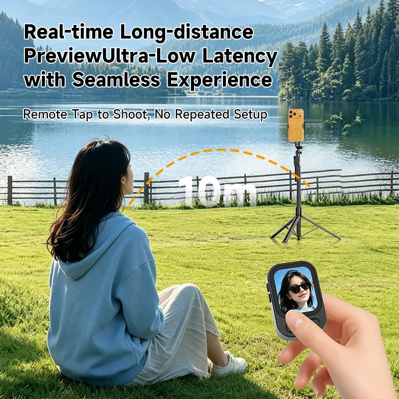 TP02 Magnetic Rear Selfie Display Phone Screen Mirroring Device for Outdoor Vlog Photography - Black - 6
