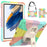 For Samsung Galaxy Tab A8 10.5 (2021)  /  (2022) Silicone+PC Hand Strap Tablet Cover Kickstand Anti-drop Case with Shoulder Strap - Multi-color - 1