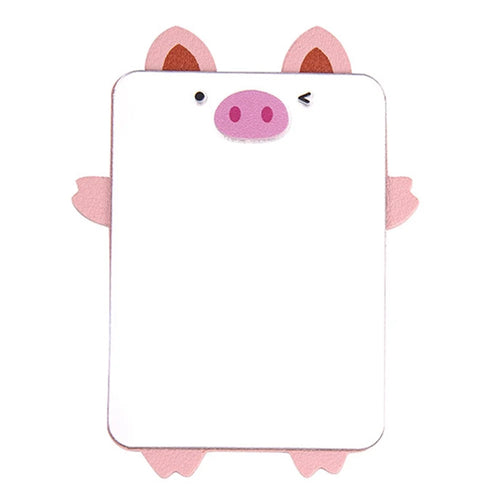 Cute Cartoon Animal Traceless Adhesive Portable Mirror on Cell Phone for Makeup - Pig - 1