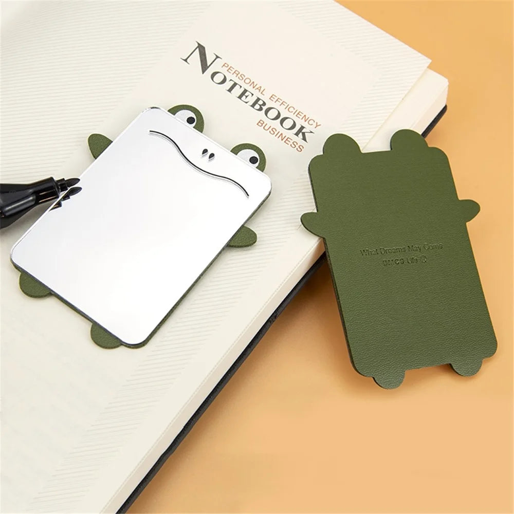 Cute Cartoon Animal Traceless Adhesive Portable Mirror on Cell Phone for Makeup - Pig - 4
