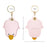BMCS LIFE Cute Access Card PU Leather Protective Cover Keychain Car Key Ring Bag Pendant - Duck - 6