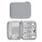 BUBM DISXS-MYB Mini Single Layer Data Cable U-Disk Carrying Pouch Travel Digital Accessories Zipper Storage Bag - Grey - 1