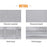 BUBM DISXS-MYB Mini Single Layer Data Cable U-Disk Carrying Pouch Travel Digital Accessories Zipper Storage Bag - Grey - 4