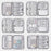 BUBM DISXS-MYB Mini Single Layer Data Cable U-Disk Carrying Pouch Travel Digital Accessories Zipper Storage Bag - Grey - 7
