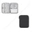 BUBM DISXS-MYB Small Size Single Layer Data Cable Power Bank Carrying Pouch Travel Digital Accessories Storage Bag - Black - 2