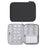 BUBM DISXS-MYB Small Size Double Layer Data Cable U-Disk Power Bank Carrying Pouch Digital Accessories Storage Bag - Black - 1