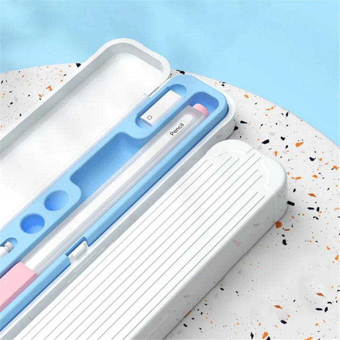 Carrying Case for Apple Pencil Pro / Pencil (2nd Generation) / 1st Generation Storage Box with Lid - White - 3
