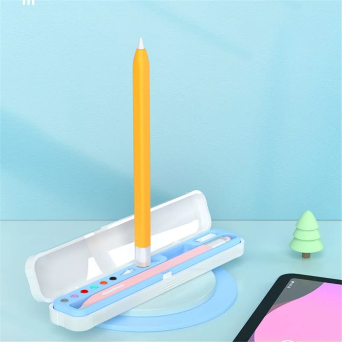 Carrying Case for Apple Pencil Pro / Pencil (2nd Generation) / 1st Generation Storage Box with Lid - White - 4