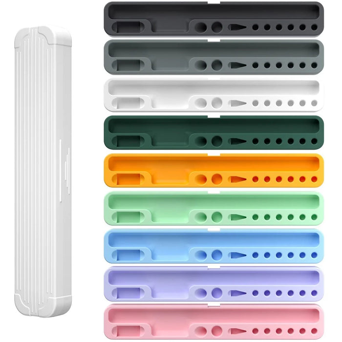 Carrying Case for Apple Pencil Pro / Pencil (2nd Generation) / 1st Generation Storage Box with Lid - White - 6