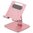 P54 Adjustable Folding Mobile Phone Stand Tablet Riser Heat Dissipation Cooling Bracket Holder - Rose Gold - 1