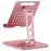 P54 Adjustable Folding Mobile Phone Stand Tablet Riser Heat Dissipation Cooling Bracket Holder - Rose Gold - 2