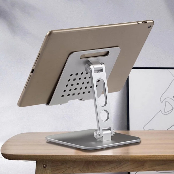 P54 Adjustable Folding Mobile Phone Stand Tablet Riser Heat Dissipation Cooling Bracket Holder - Rose Gold - 7