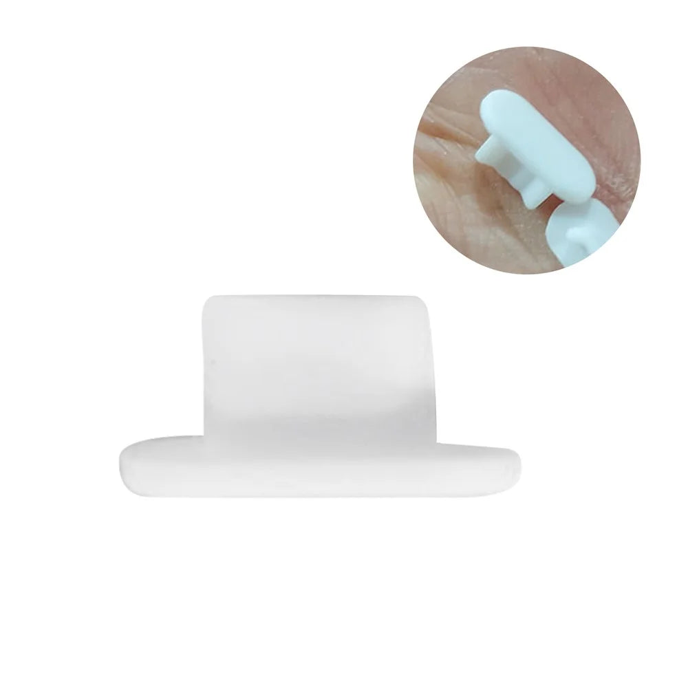 Phone Anti-dust Plug for Lightning Port, Cell Phone Dirt Prevention Plug Dust Cover Cap - White - 1