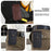 6.7 inch Mobile Phone Waist Bag Vertical PU Leather Belt Hanging Phone Storage Bag - Black - 4