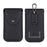 6.7 inch Mobile Phone Waist Bag Vertical PU Leather Belt Hanging Phone Storage Bag - Black - 7
