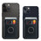 MUXMA MX112 Adhesive Phone Card Holder Ring Stand RFID Blocking Cowhide Texture Leather Card Pocket - Black - 5