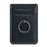 MUXMA MX112 Adhesive Phone Card Holder Ring Stand RFID Blocking Cowhide Texture Leather Card Pocket - Black - 6