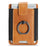MUXMA MX116 Phone Card Holder RFID Blocking Ring Card Holder Sleeve Stick-On Pull up 8 Card Holder - Brown - 3