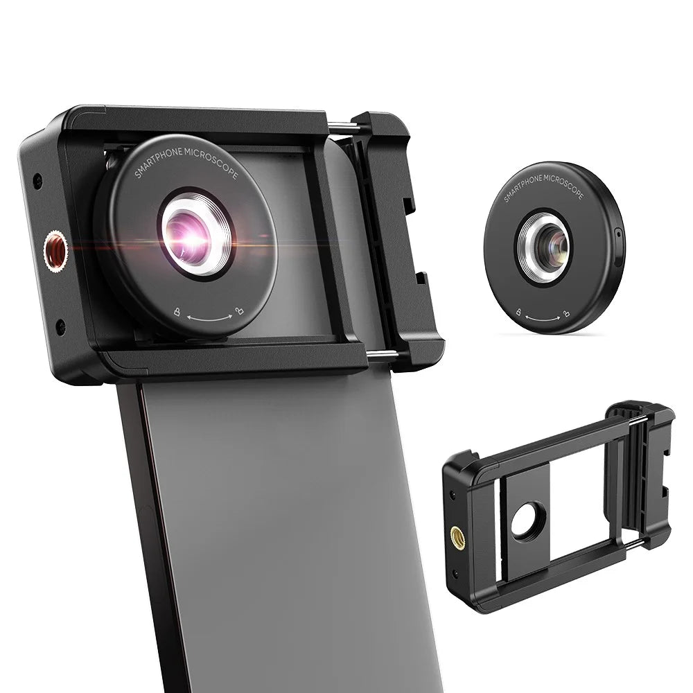 APEXEL MS009 Phone Microscope LED Light Design Microscope Magnifier with Telescopic Cell Phone Clip - 1