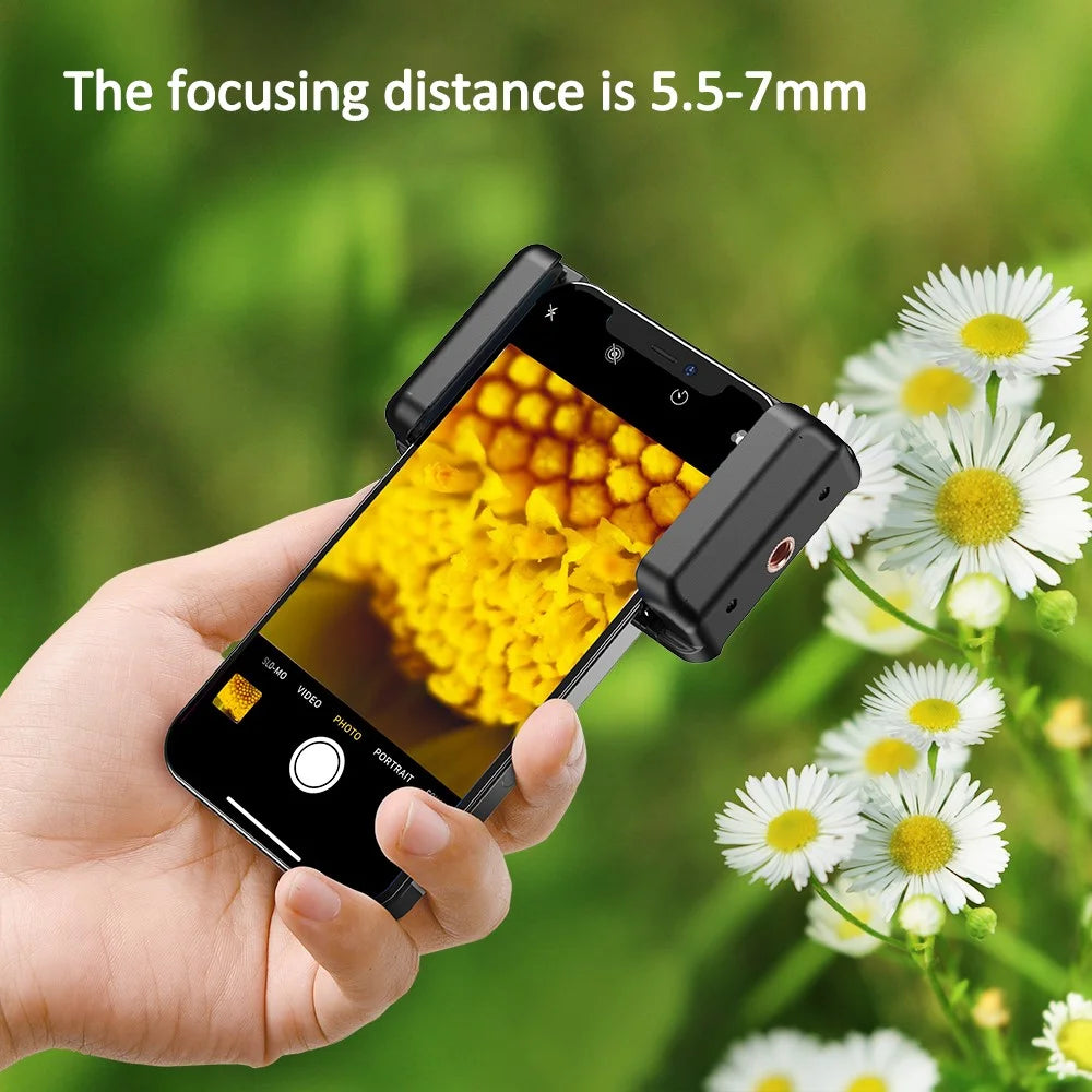 APEXEL MS009 Phone Microscope LED Light Design Microscope Magnifier with Telescopic Cell Phone Clip - 4