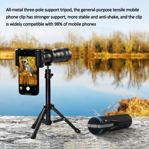 APEXEL 36XJJ020 36X Monocular Telephoto Lens Tripod Stand Set Universal Phone Camera Lens Kit for Bird Watching - 2