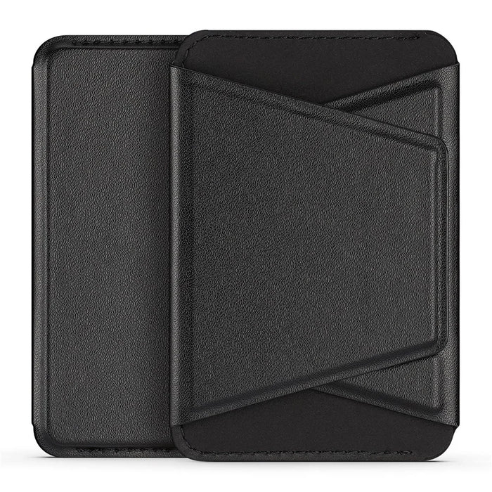 DUX DUCIS Magnetic Phone Stand Cell Phone Card Holder Wallet Case - Black - 2