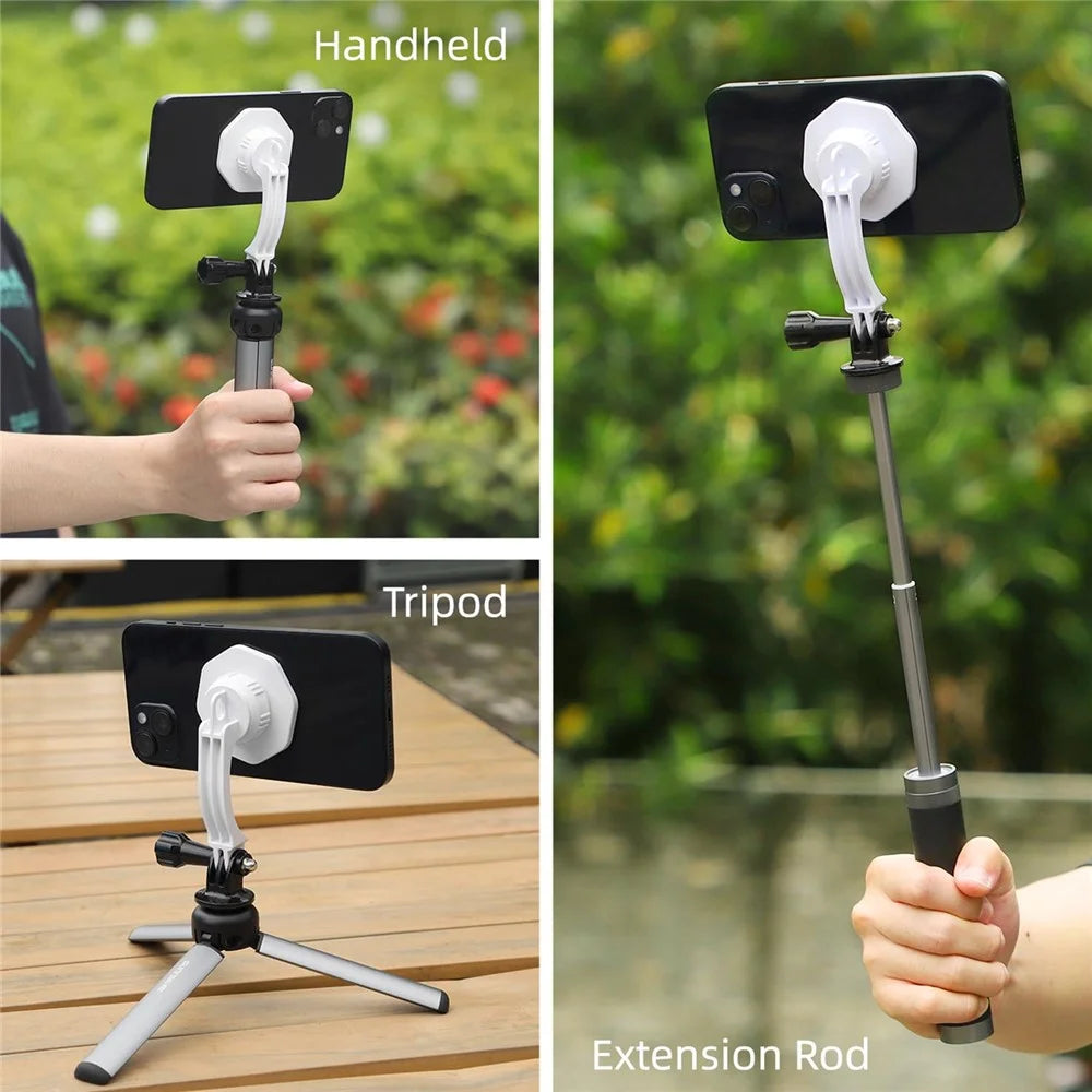 SUNNYLIFE ZJ561 2 in 1 Compatible with Magsafe Adapter Holder Magnetic Phone Mount for DJI Osmo, iPhone 12 / 13 / 14 Series - 6